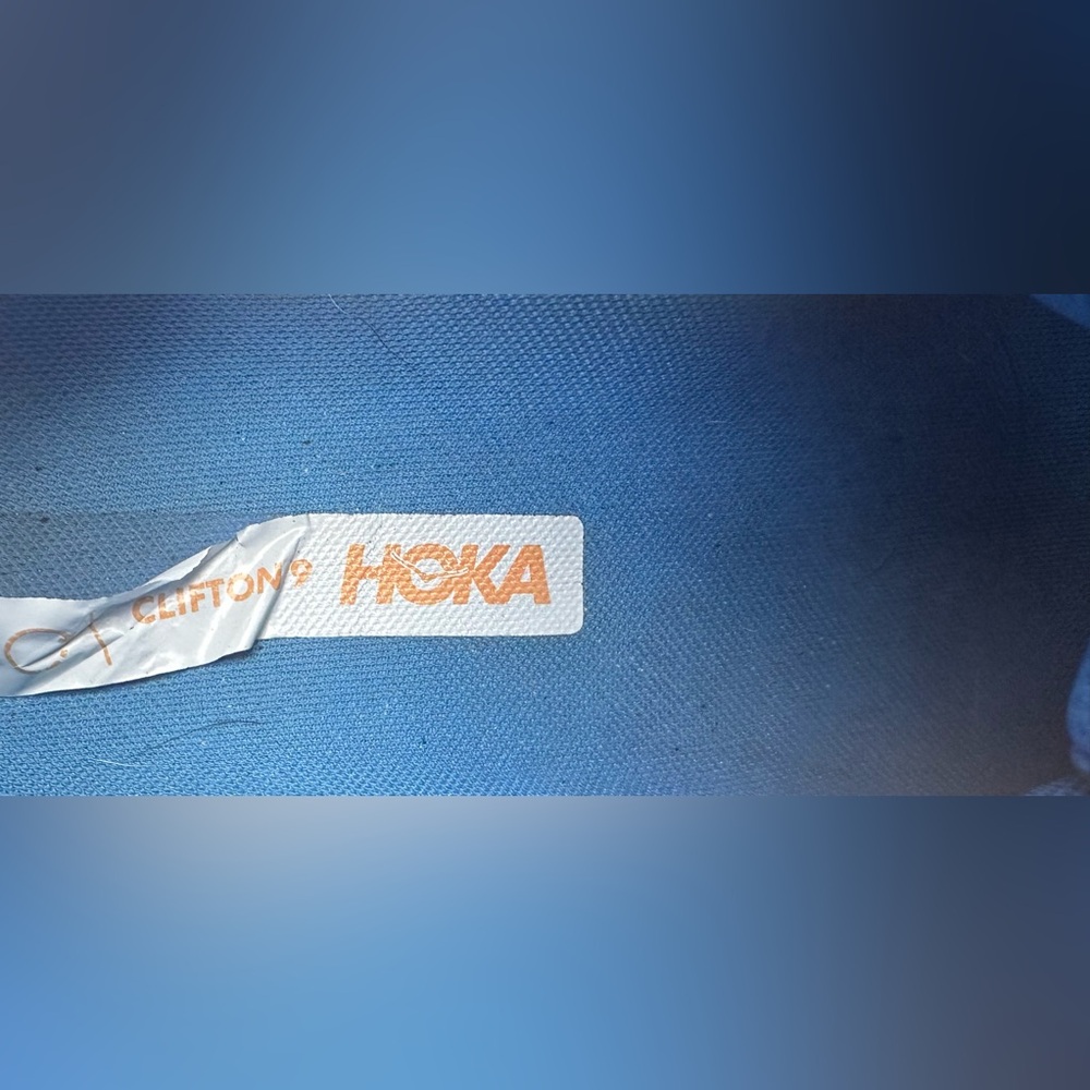 Hoka One One Clifton 9 Coastal Sky Blue Orange Running Shoes Men’s Size 12 VGC - Picture 14 of 16